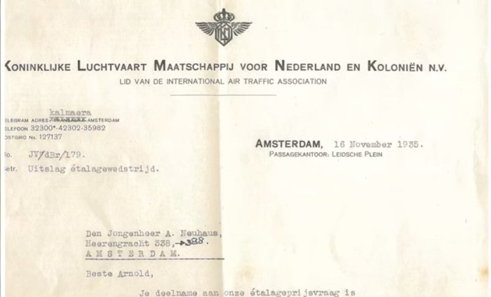 Билет, который выиграл Арнольд Нойхаус в 1935 году.