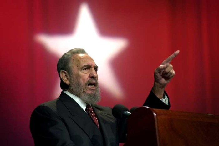 Фидель Кастро во время выступления. Фото: tvc.ru