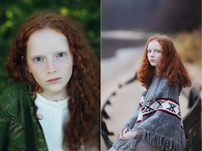12 месяцев: серия фотопортретов рыжеволосой девушки от Lena Kap