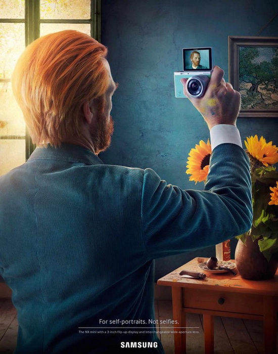 Винсент ван Гог: креативная реклама камеры Samsung от рекламного агентства Leo Burnett