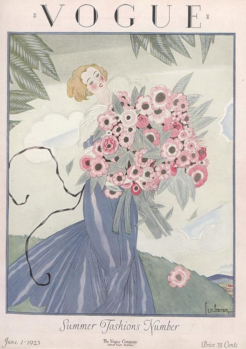 Обложка журнала Vogue, июнь, 1923. Иллюстратор Жорж Лепап (Georges Lepape)