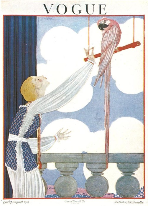 Обложка журнала Vogue, август, 1919. Иллюстратор Жорж Лепап (Georges Lepape)