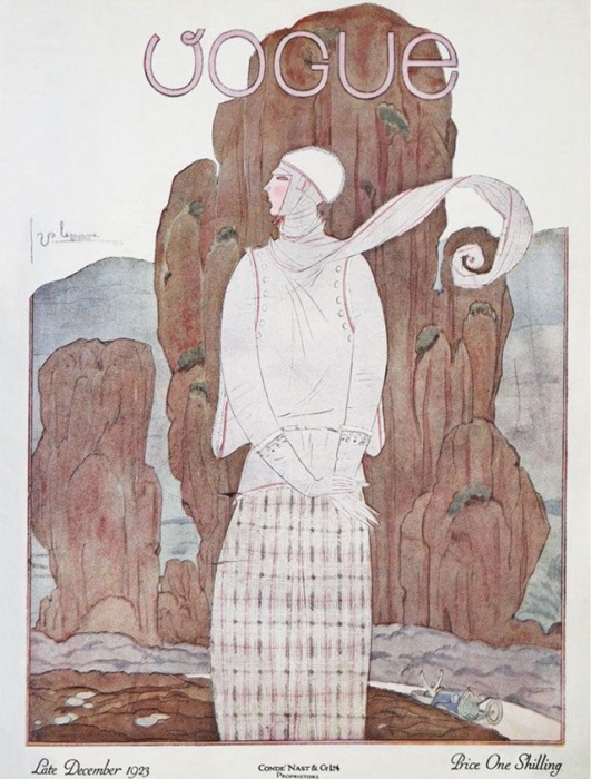 Обложка журнала Vogue, декабрь, 1923. Иллюстратор Жорж Лепап (Georges Lepape)
