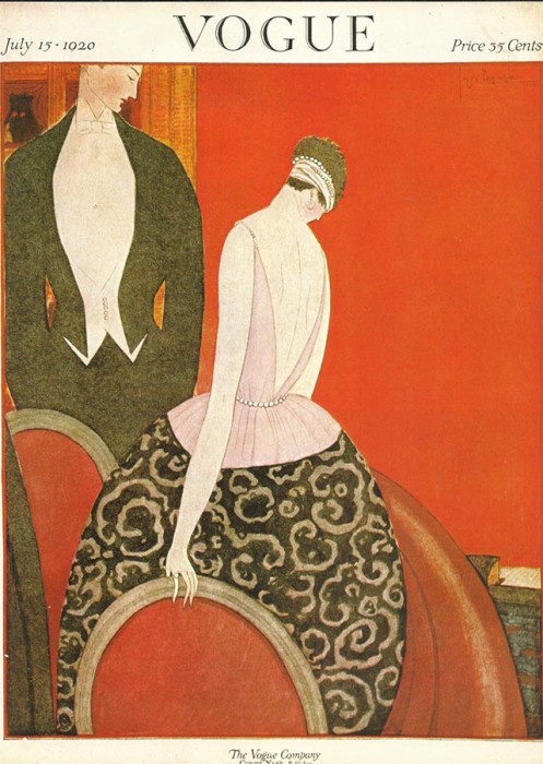 Обложка журнала Vogue, июль, 1920. Иллюстратор Жорж Лепап (Georges Lepape)