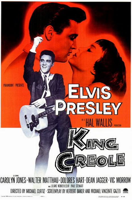 Элвис Пресли и съемки фильма *Король Креоле*.