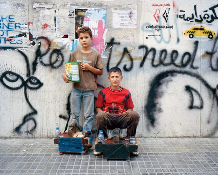 Портреты Мохаммеда (7 лет) и  Ассаада (12 лет), Бейрут, 2014 год