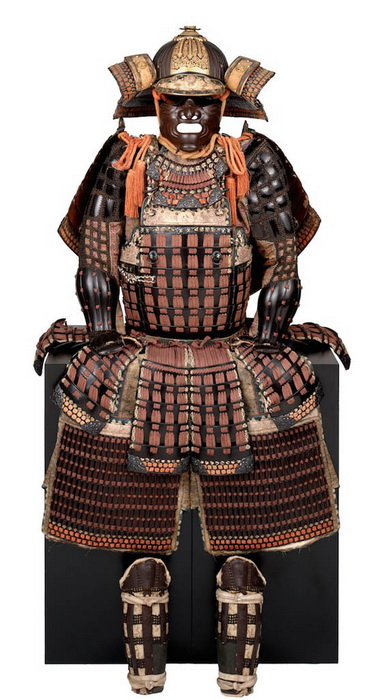 Доспехи до-мару, кираса 17 века, шлем 1550 года