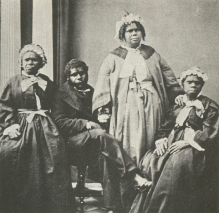 Труганини и четыре последних аборигена Тасмании.
