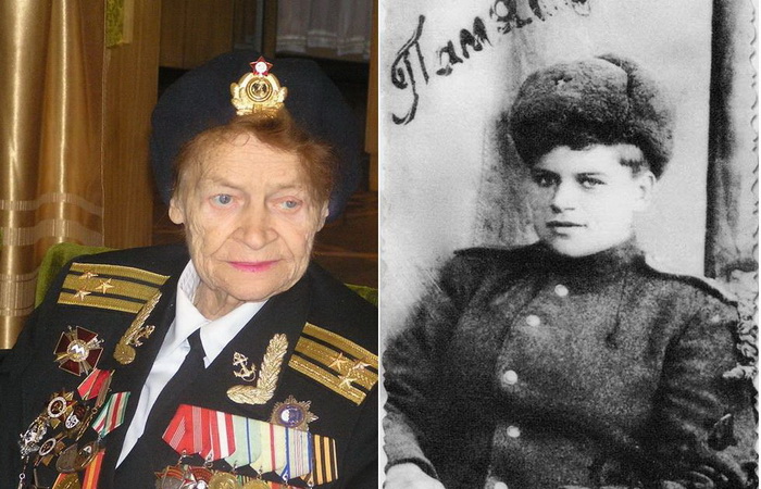 Евдокия Завалий - единственная женщина-командир взвода морской пехоты в годы ВОВ.