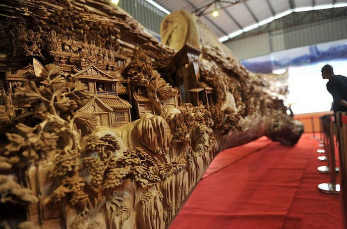 Деревянная скульптура от Zheng Chunhui попала в Книгу рекордов Гиннесса