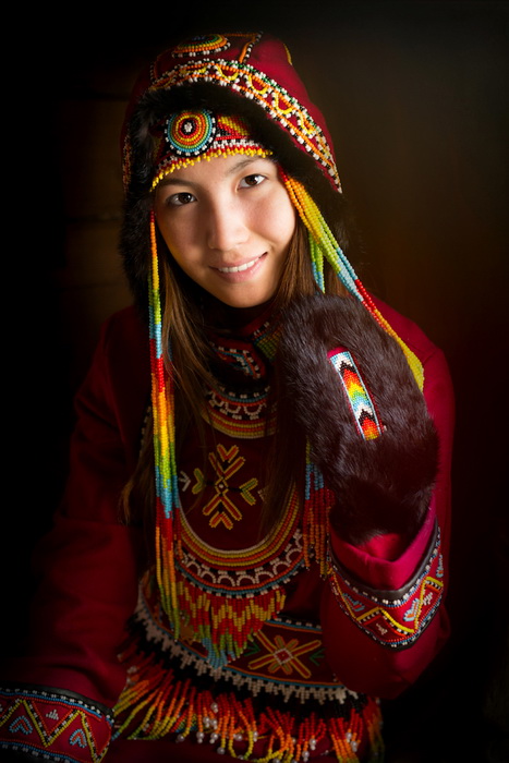 Представительница тюркоязычного народа долганы. Республика Саха, Сибирь.