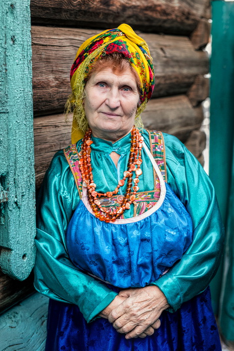 Женщина из рода старообрядцев семейских, Бурятия.