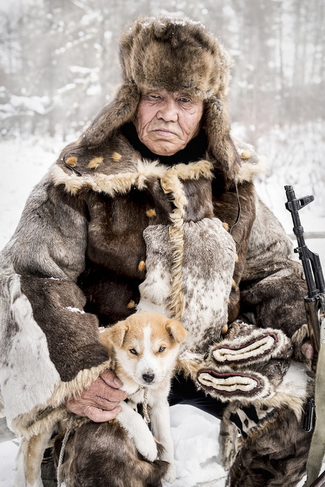 Охотник-оленевод народности эвенки, Южная Якутия.