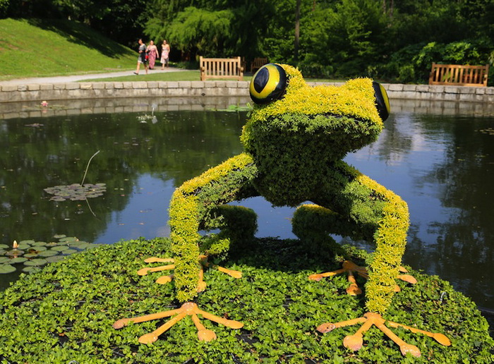 Выставка цветочных скульптур в Ботаническом саду в Атланте