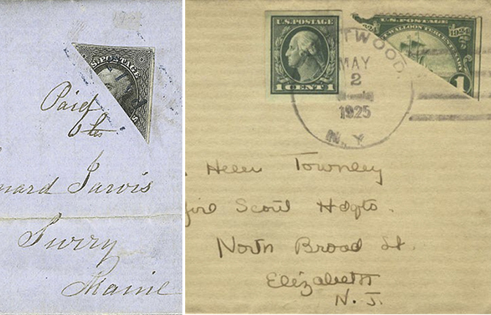 Почему во многих странах на конверты раньше клеили половинки марок.