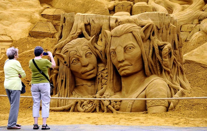 Фестиваль песчаных скульптур в Бланкенберге (Бельгия)