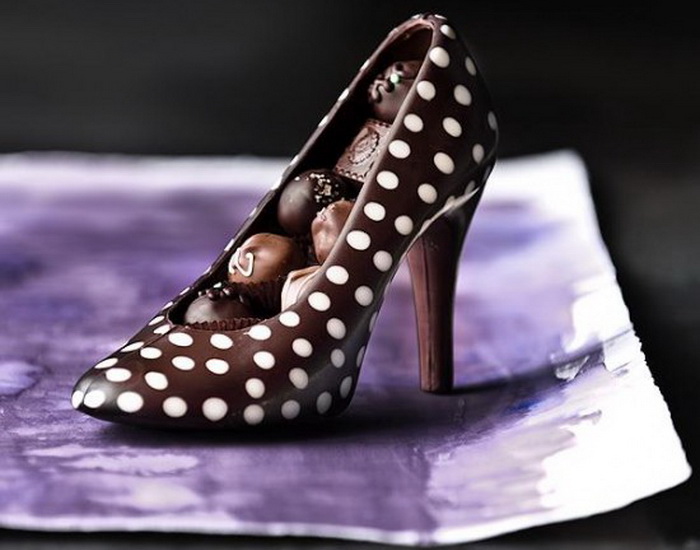 Туфли из шоколада - идеальный подарок ко Дню Святого Валентина