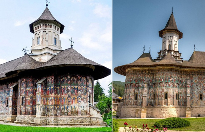 Старинные румынские монастыри, знаменитые своими фресками