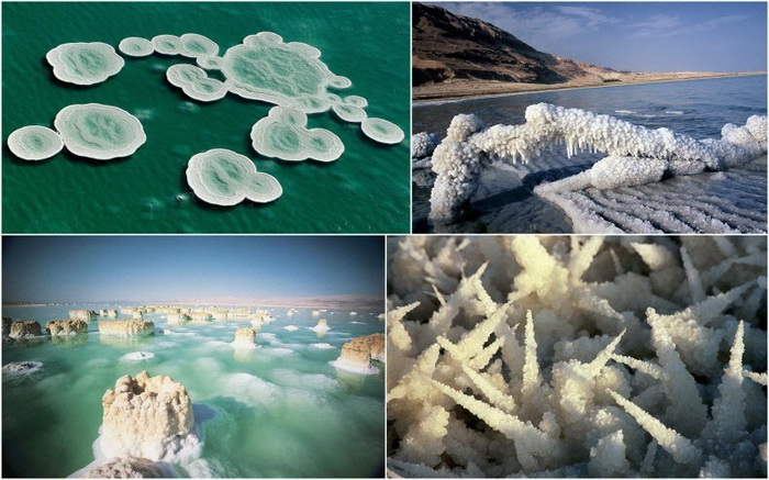 Соляные отложения в Мертвом море