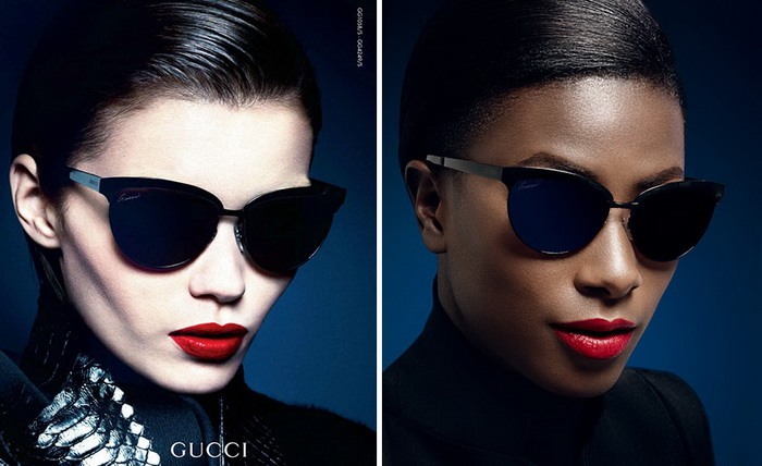 Gucci: классическая реклама и альтернатива от темнокожей модели
