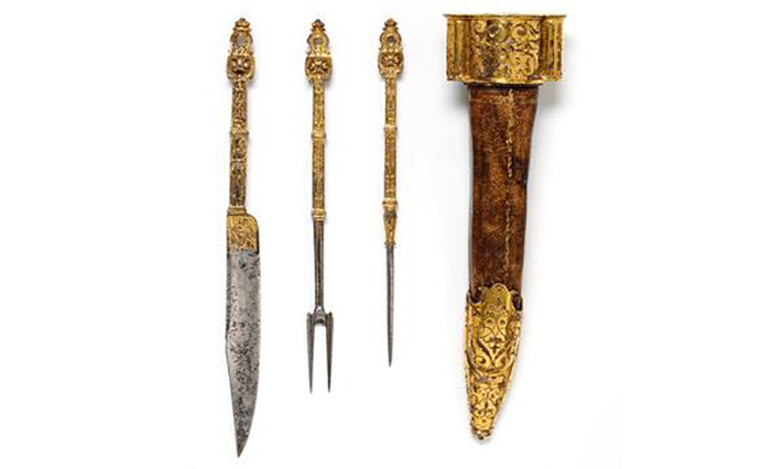 Вилки из стали с позолотой. Франция, 1550-1600-е гг.
