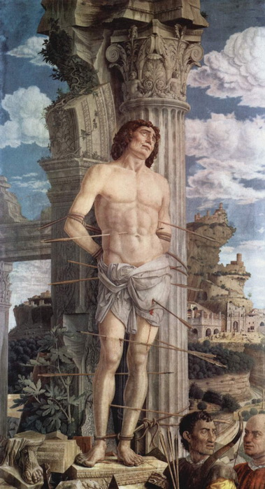 Святой Себастьян, художник Андреа Мантенья.