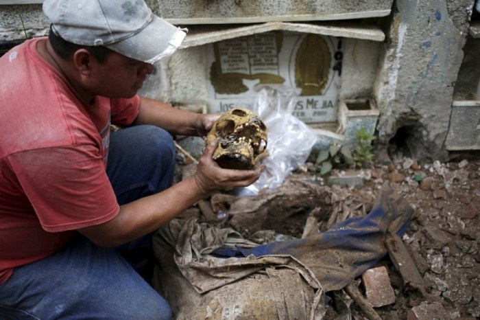 Чистильщики могил - нужная профессия на кладбищах в Гватемале