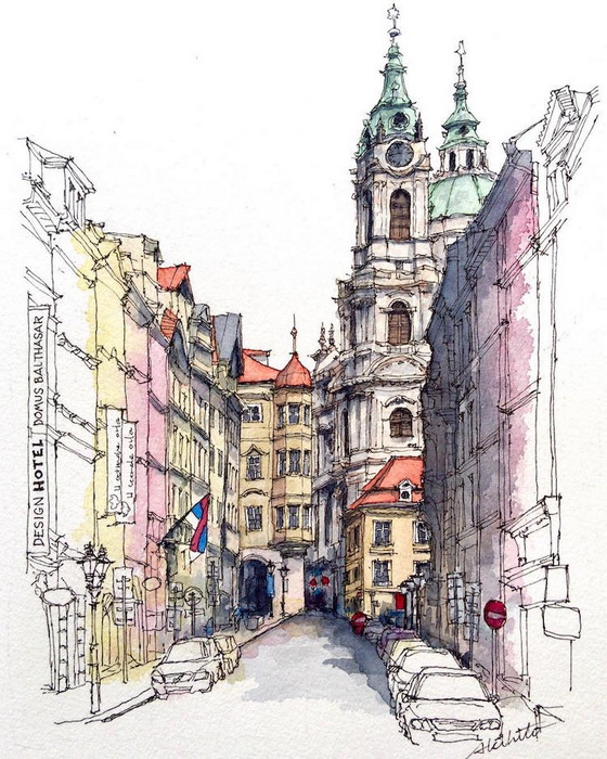 Узкие пражские улочки, Чехия