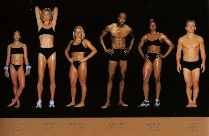 Что бегуну хорошо, то штангисту – смерть: тела олимпийских чемпионов в фотопроекте Ховарда Шатца (Howard Schatz)