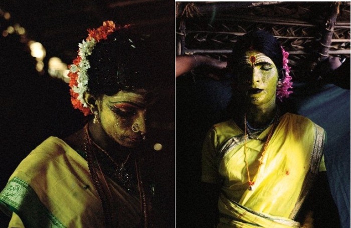 Богини-трансгендеры на фестивале в Индии