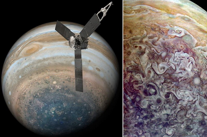 Фотографии Юпитера с аппарата НАСА