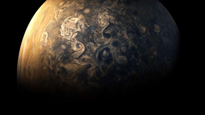 Фотография Юпитера, сделанная космическим аппаратом НАСА.