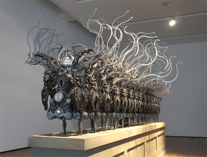 Кинетическая скульптура южно-корейского художника Лайми Янг