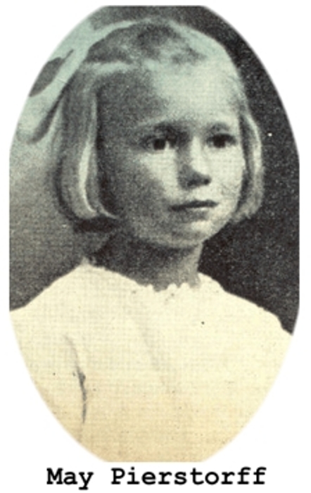 Портрет Майи Пирсторф, которую родители отправили по почте к бабушке.
