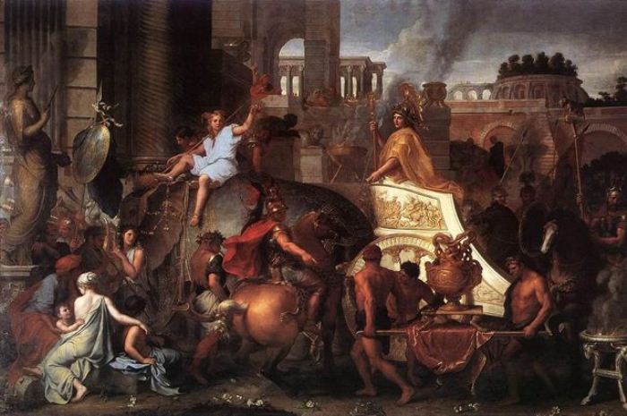Александр вступает в Вавилон. Лебрен, ок. 1664