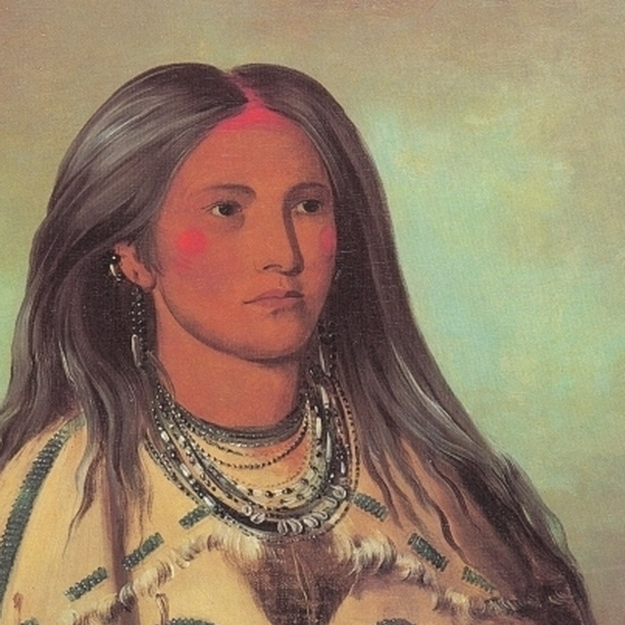 Портрет женщины из племени мандан