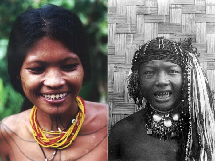Жуткие улыбки женщин племени ментаваи