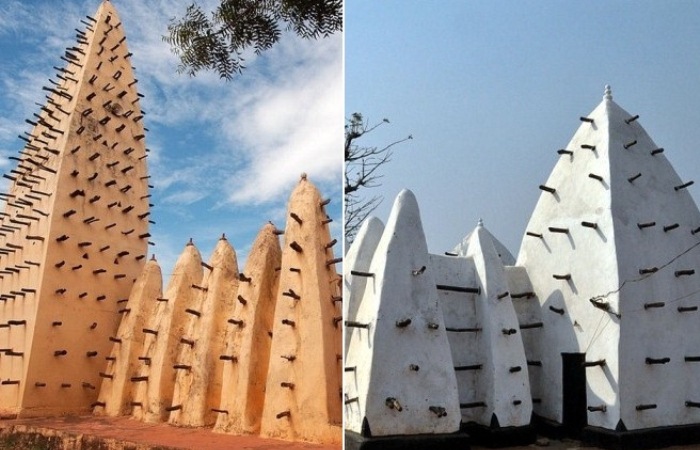Уникальные мечети Западной Африки, построенные из глины и деревянных балок.