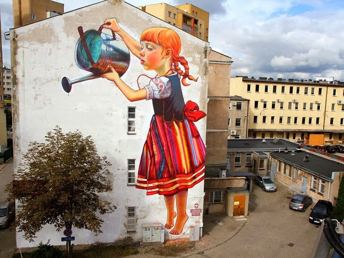 Уличное искусство Натальи Рак (Польша)