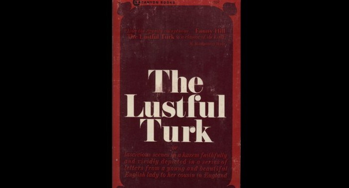 Обложка романа *The Lustful Turk*, 1828