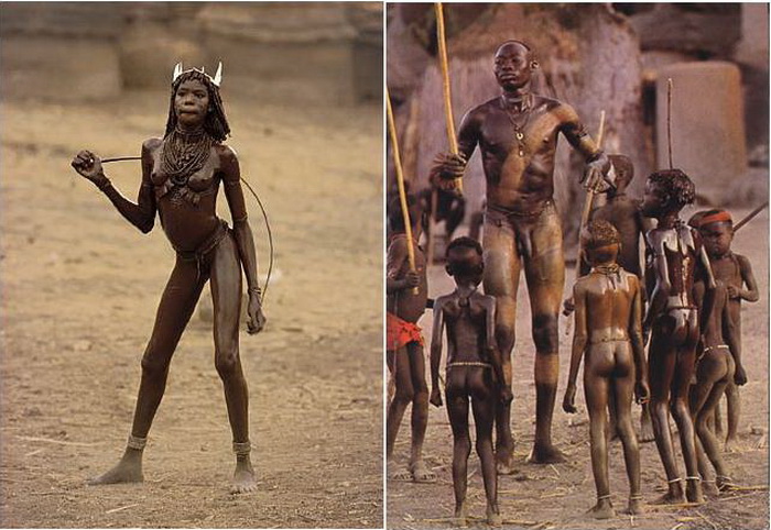 Жители африканского племени нуба