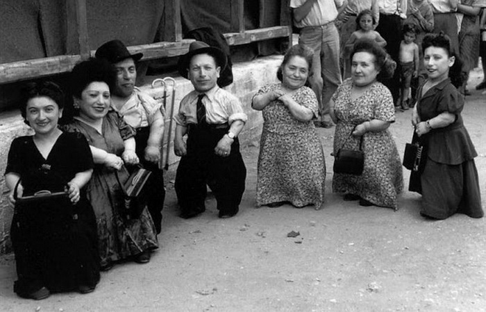 Семья Овиц - карлики-музыканты, пережившие нацистский концлагерь.