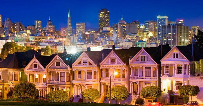 Painted Ladies - одна из известнейших достопримечательностей Сан-Франциско