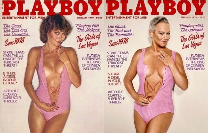 Немолодые модели позируют для обложек Playboy годы спустя. Номер 1979 года.