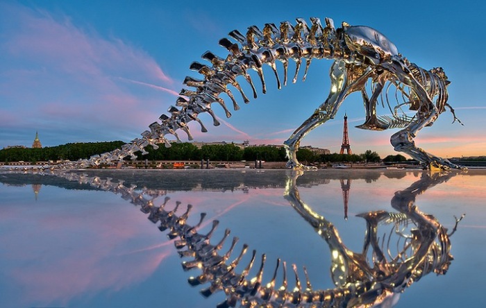 Скульптура тираннозавра от Philippe Pasqua