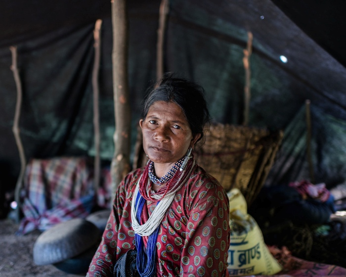 Портрет женщины из племени рауте
