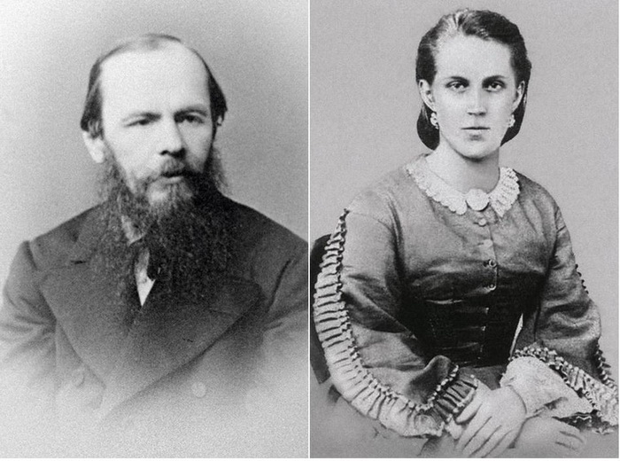 Федор Достоевский и его вторая жена Анна Сниткина