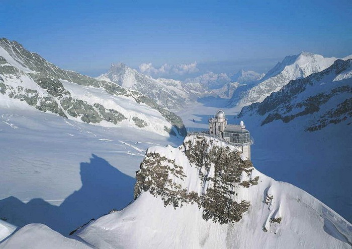 На вершине мира: обсерватория *Сфинкс* в Швейцарских Альпах