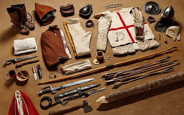 Битва при Азенкуре. 1415 г. Экипировка боевого лучника. Фотопроект Тома Аткинсона (Thom Atkinson)