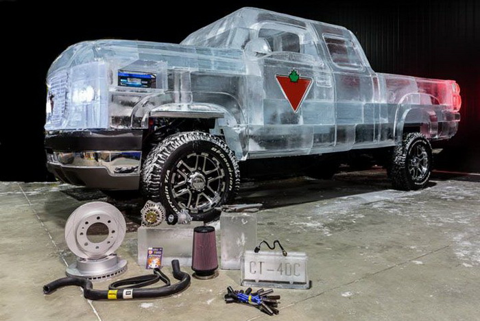 Ледяной автомобиль от компании Canadian Tire